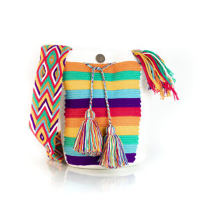 Rainbow Crochet Wayuu Crossbody